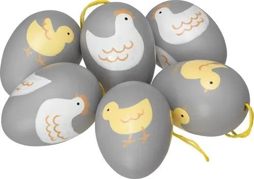 Cult Design Brunetta Ägg Grå-Gul 6-Pack