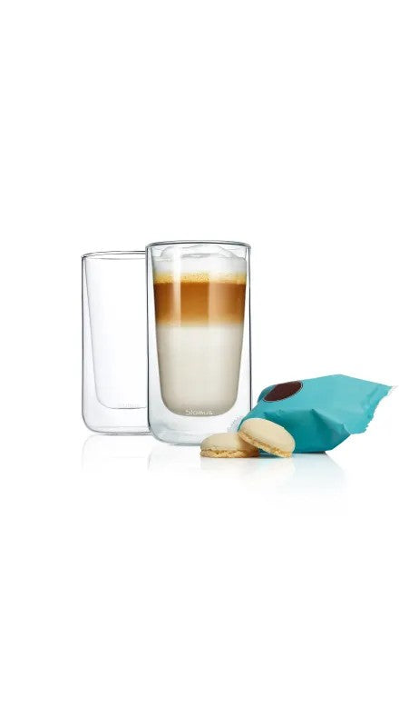 BLOMUS Nero Latte Macchiatoglas 32 ml 2 pack