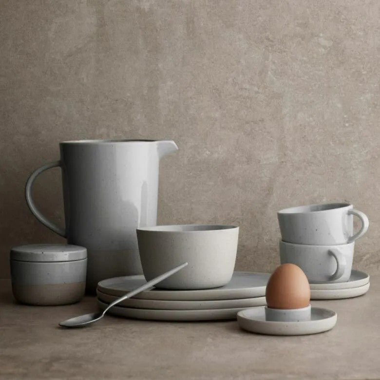 BLOMUS Sablo Tekopp med Fat 250 ml 2-pack Cloud