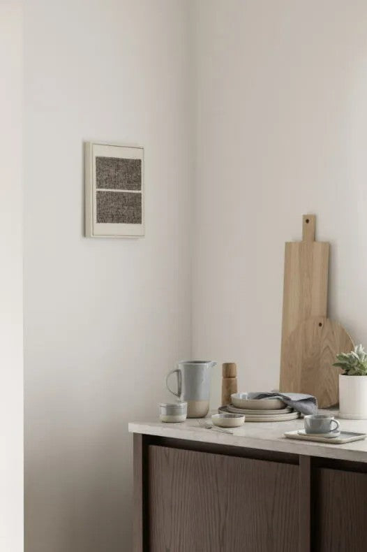 BLOMUS Sablo Set om 2 Kaffekoppar & Fat Stone