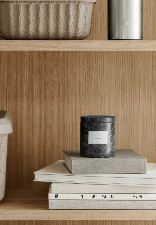 BLOMUS Frabli Doftljus Marmor 8 cm Agave Magnet