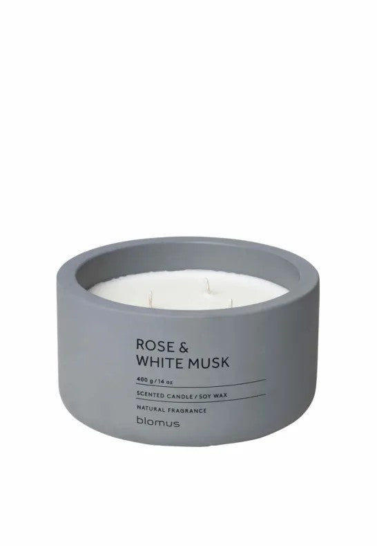 BLOMUS Fraga Doftljus Rose White Musk Ø13 cm Flint Stone