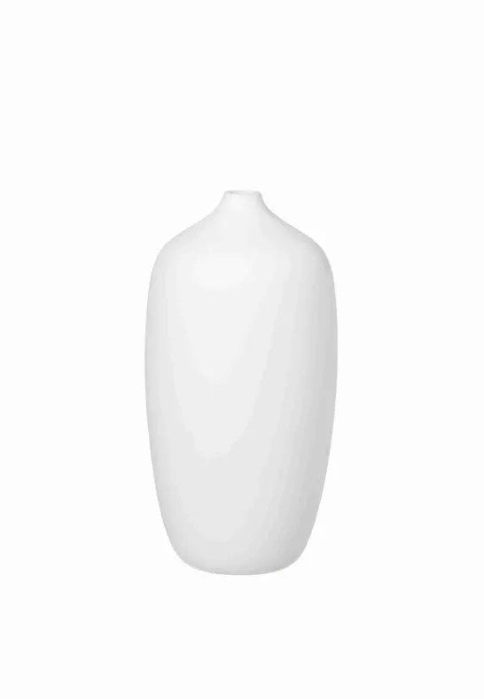 BLOMUS Ceola Vas H25 cm Ø13 cm Vit