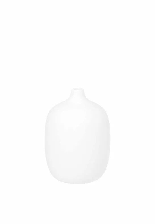BLOMUS Ceola Vas H18,5 cm Ø13,5 cm Vit