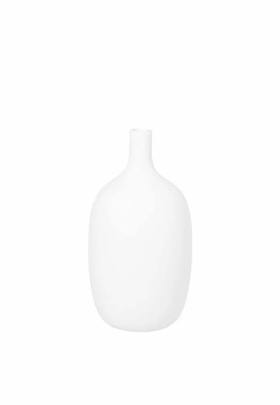 BLOMUS Ceola Vas H21 cm Ø11 cm Vit
