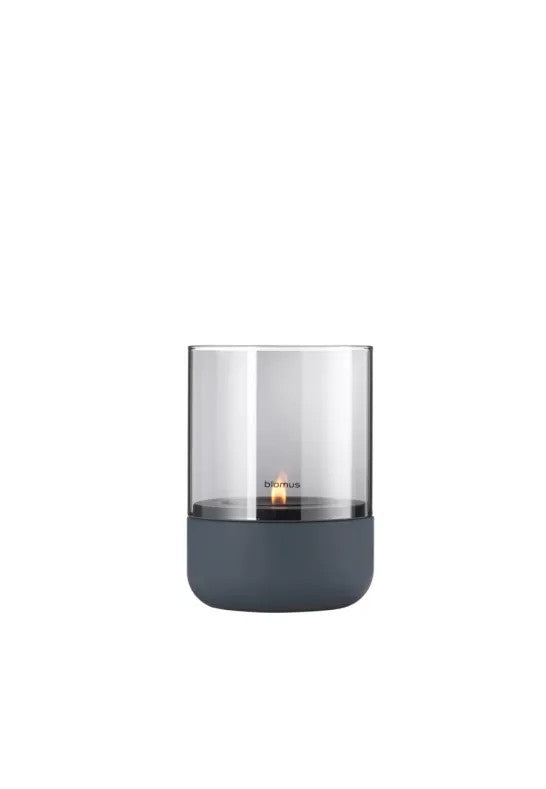 BLOMUS Calma Ljuslykta Small 14 cm Steel Gray Smoke