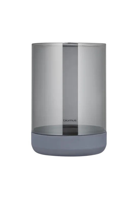 BLOMUS Calma Ljuslykta Large 22,5 cm Steel Gray Smoke
