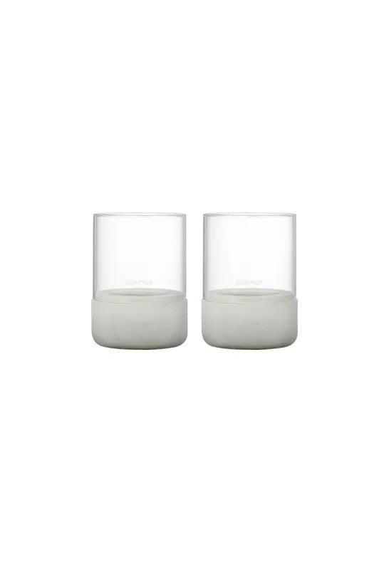 BLOMUS Calma Ljuslykta 9,5 cm Light Gray 2-pack