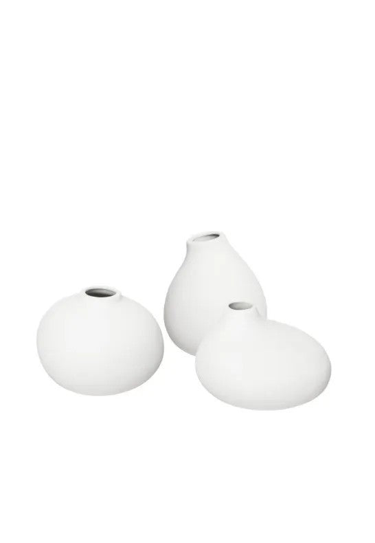 BLOMUS Nona Set med 3 Vaser Vit