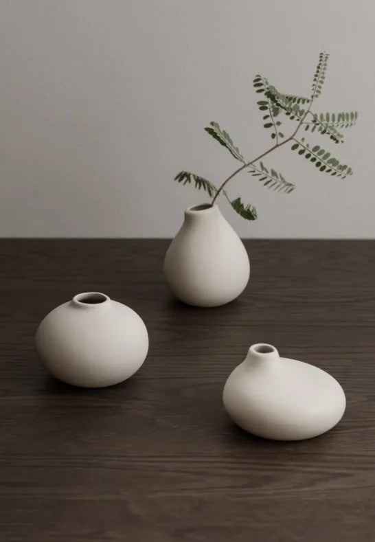 BLOMUS Nona Set med 3 Vaser Vit