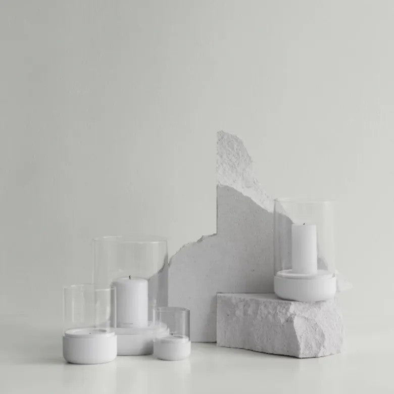 BLOMUS Calma Ljuslykta 9,5 cm Lily White 2-pack