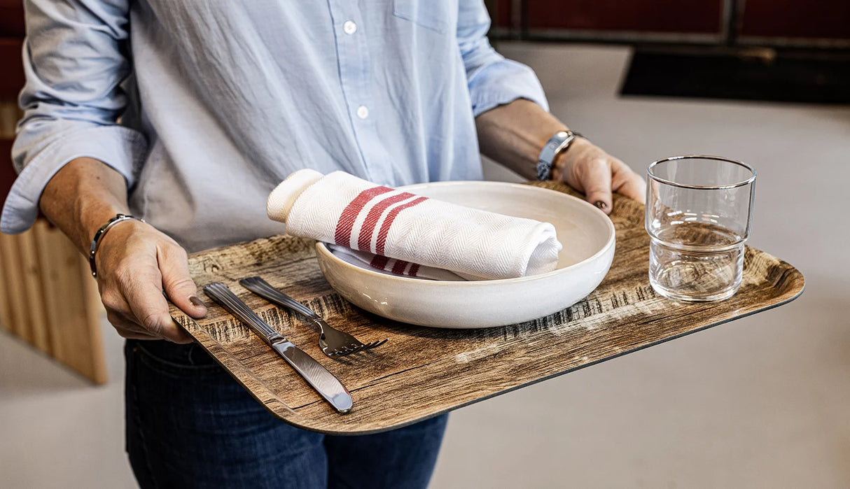 Exxent Bricka 43x33 cm mörk