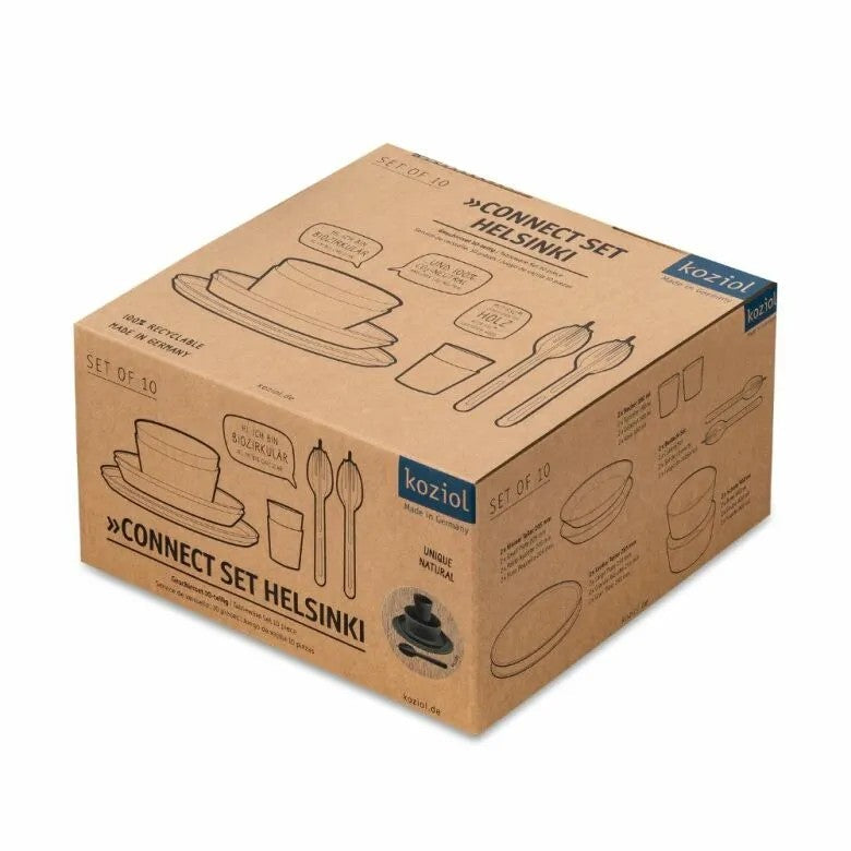 Koziol Connect Helsingfors Servis 10 Delar Grå