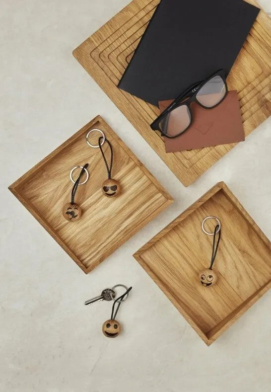 Spring Copenhagen Emoji Nyckelring Heart Eyes Ø3 cm Ek