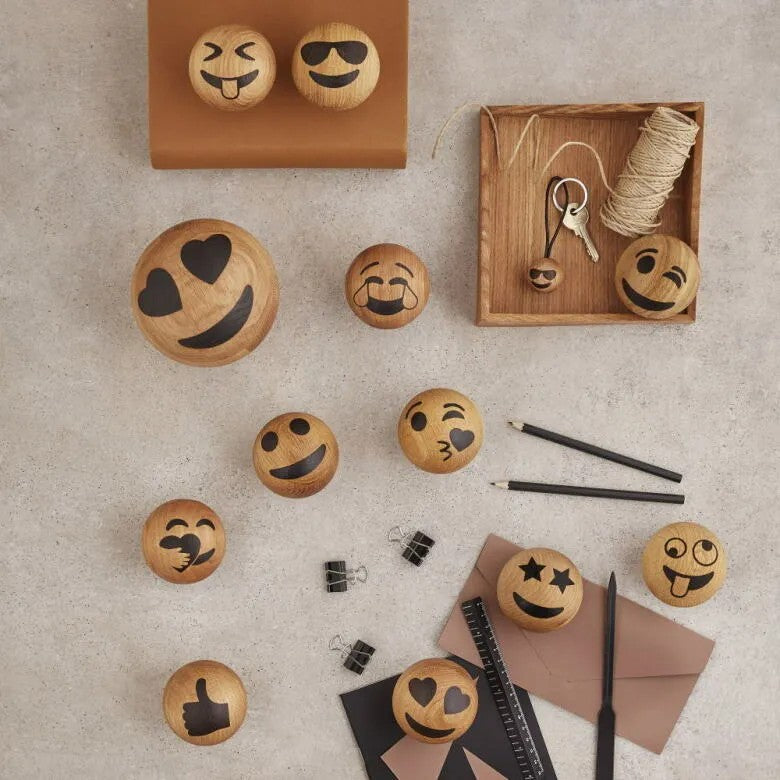 Spring Copenhagen Emoji Nyckelring Cool Ø3 cm Ek