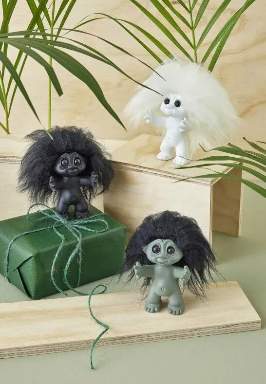 Spring Copenhagen Lyckotroll Matt Svart 9 cm