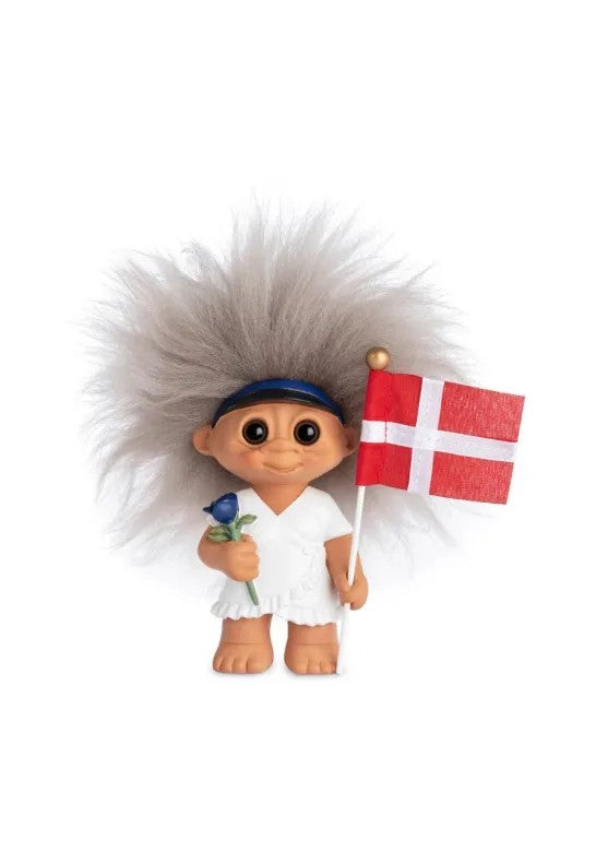 Spring Copenhagen Lyckotroll Examen Tjej Blå 9 cm