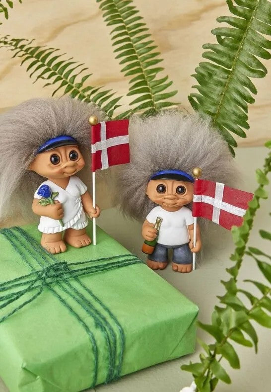 Spring Copenhagen Lyckotroll Examen Kille Blå 9 cm