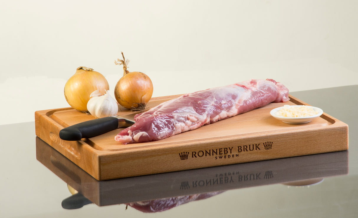 Ronneby Bruk Kockbräda med köttsaftränna