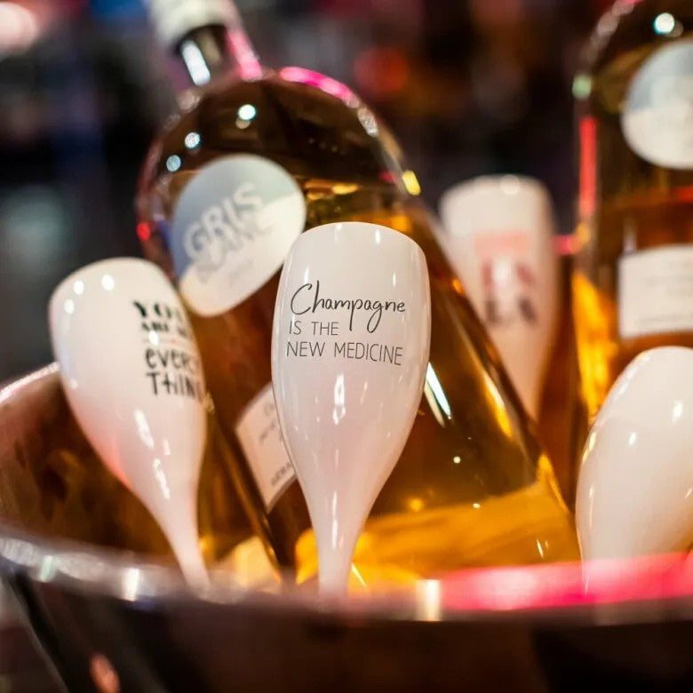 Koziol Cheers No.1 Champagneglas 10 cl Champagne The New Medicine 6-pack