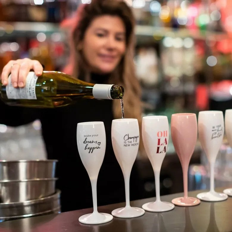 Koziol Cheers No.1 Champagneglas 10 cl Champagne The New Medicine 6-pack