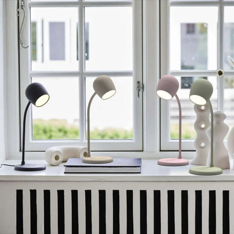 Kreafunk Ellie LED-lampa/Högtalare/Qi Ivory Sand