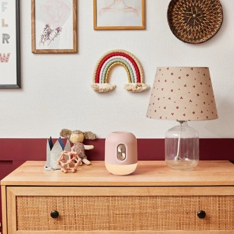 Kreafunk Glowie Kids Trådlös Högtalare och LED-Lampa Dusty Rose