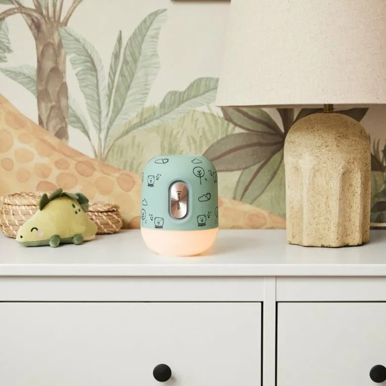 Kreafunk Glowie Kids Trådlös Högtalare och LED-Lampa Dusty Green