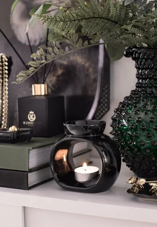 K. Lundqvist Stockholm K. Lundqvist Aromalampa Svart