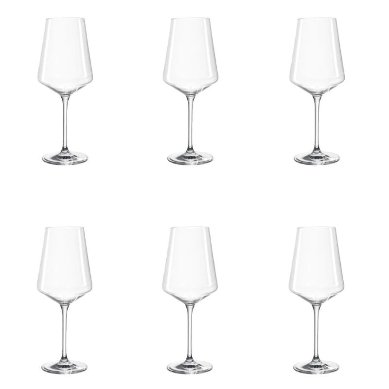 Leonardo Röd/Vitvinsglas, 560ml Puccini 6-pack