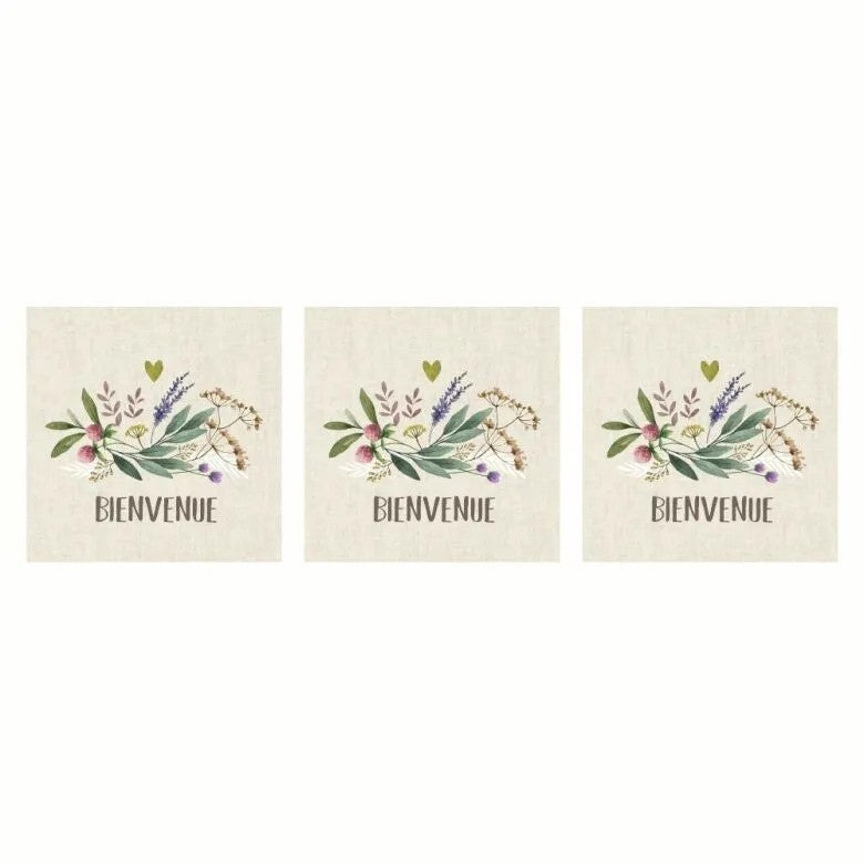 Paperproducts Design Provence Bienvenue Servett 33x33 cm 3 st 20-pack