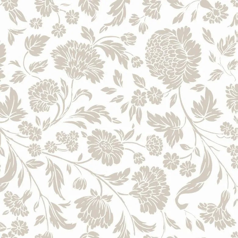 Paperproducts Design George V. Emb. Servett 33x33 cm Taupe/Vit 3 st 15-pack