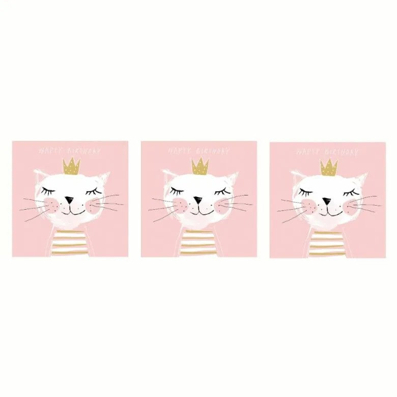 Paperproducts Design Happy Birthday Princess Servett 33x33 cm 3 st 20-pack