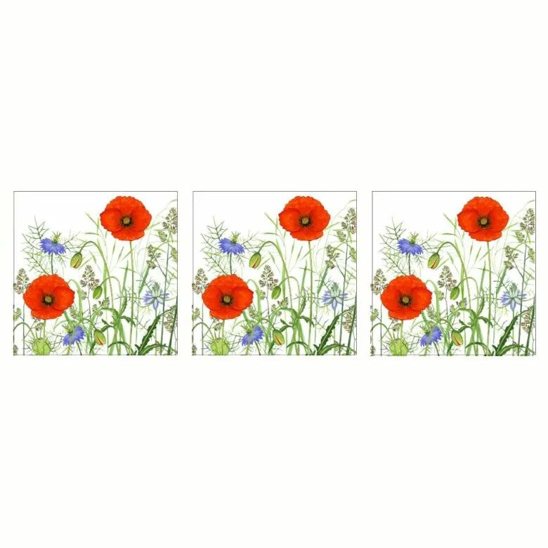 Paperproducts Design Poppy Field Servett 33x33 cm 3 st 20-pack