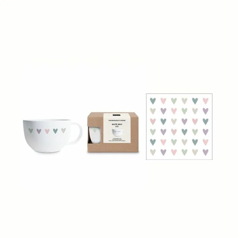 Paperproducts Design Heart Infusion Gåvoset Mugg 55 cl Servett
