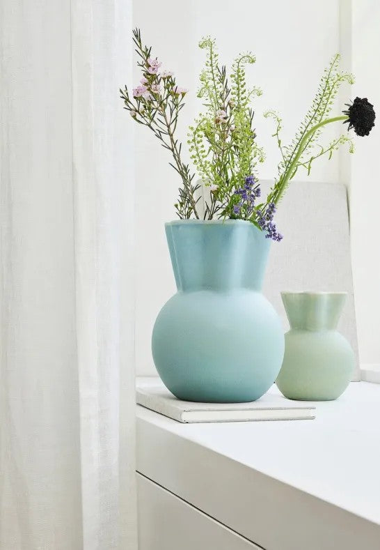 Spring Copenhagen Vas Eva Stoer Nielsen 20 cm Ljusblå