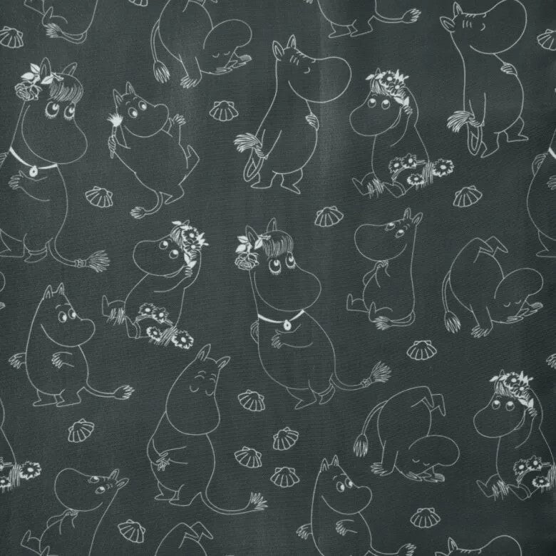 Dsignhouse X Moomin Mumin Duschdraperi 180x200cm Svart