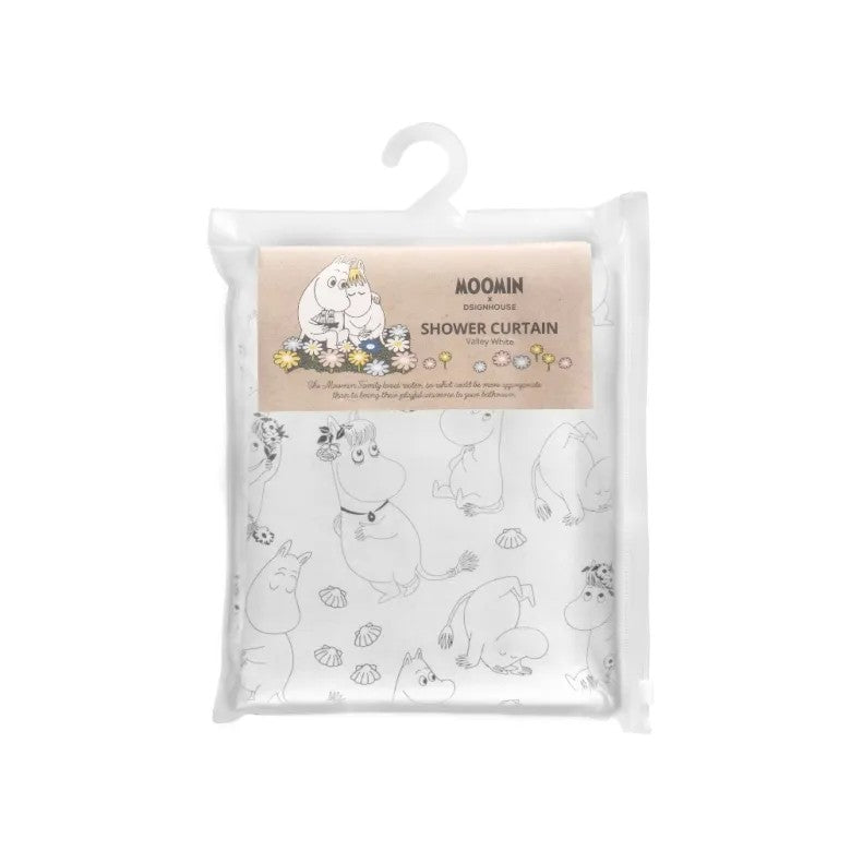 Dsignhouse X Moomin Mumin Duschdraperi 180x200cm Vit