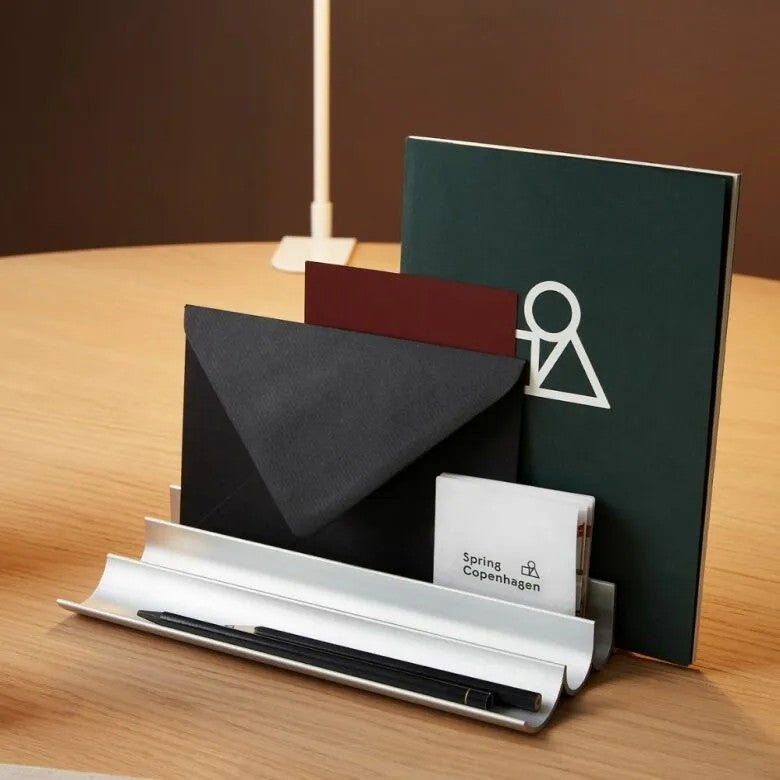 Spring Copenhagen Desk Organizer Vague, light grey