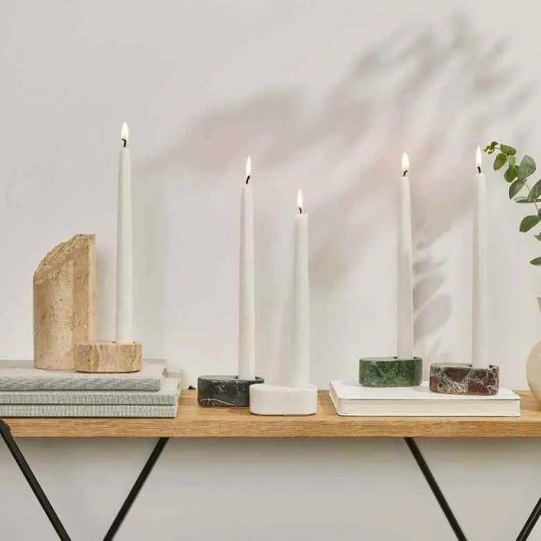 Spring Copenhagen Ovaali Ljusstake H3 cm Röd