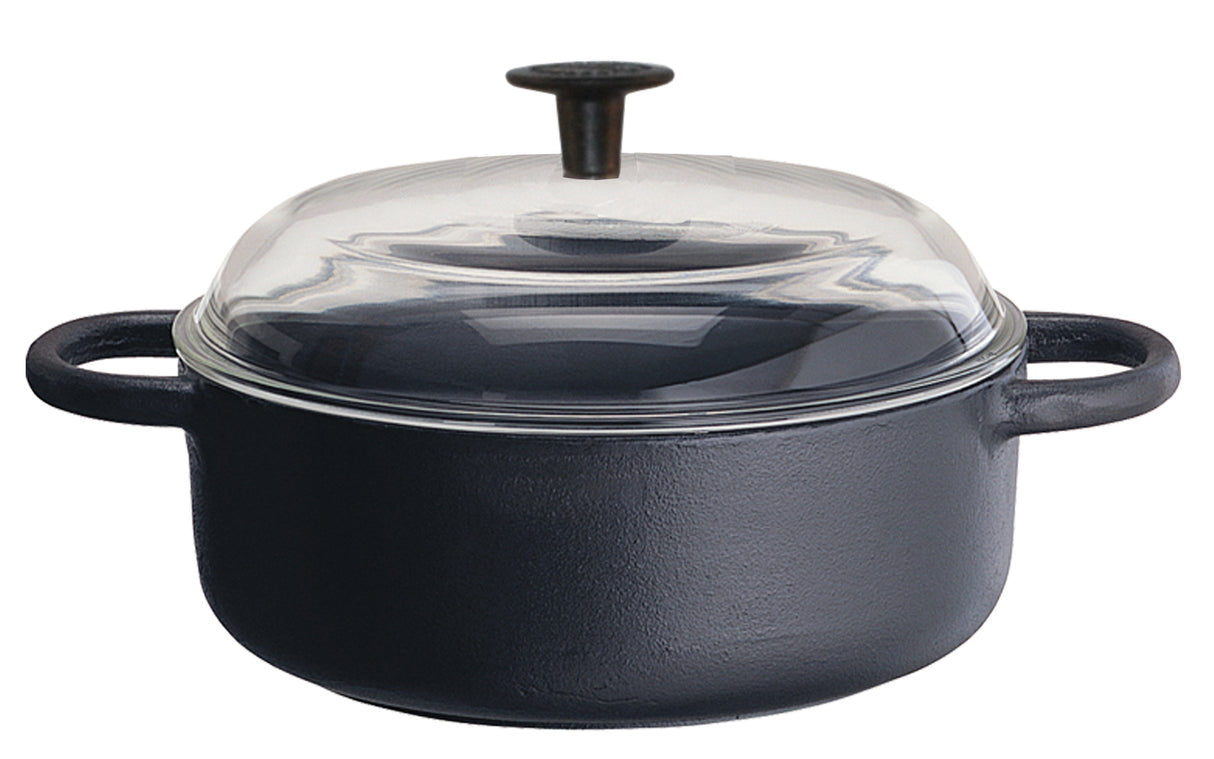 Ronneby Bruk Rund gryta 3 ltr, glaslock