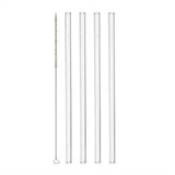 Leonardo Sugrör Glas 4-pack + Borste