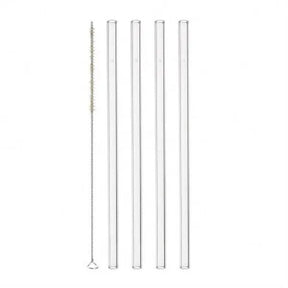 Leonardo Sugrör Glas 4-pack + Borste