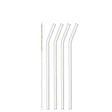 Leonardo Knik Sugrör Glas 23cm 4-pack inkl Borste