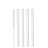 Leonardo Ciao Sugrör Glas 15cm 4-pack inkl Borste