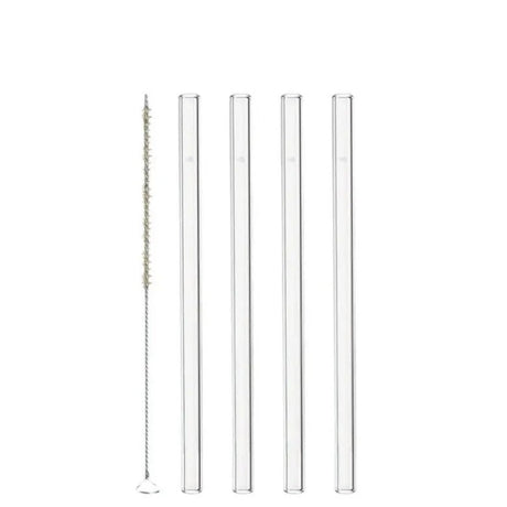 Leonardo Ciao Sugrör Glas 15cm 4-pack inkl Borste