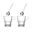 Leonardo Senso Kaffeset med sked 250ml 2-pack