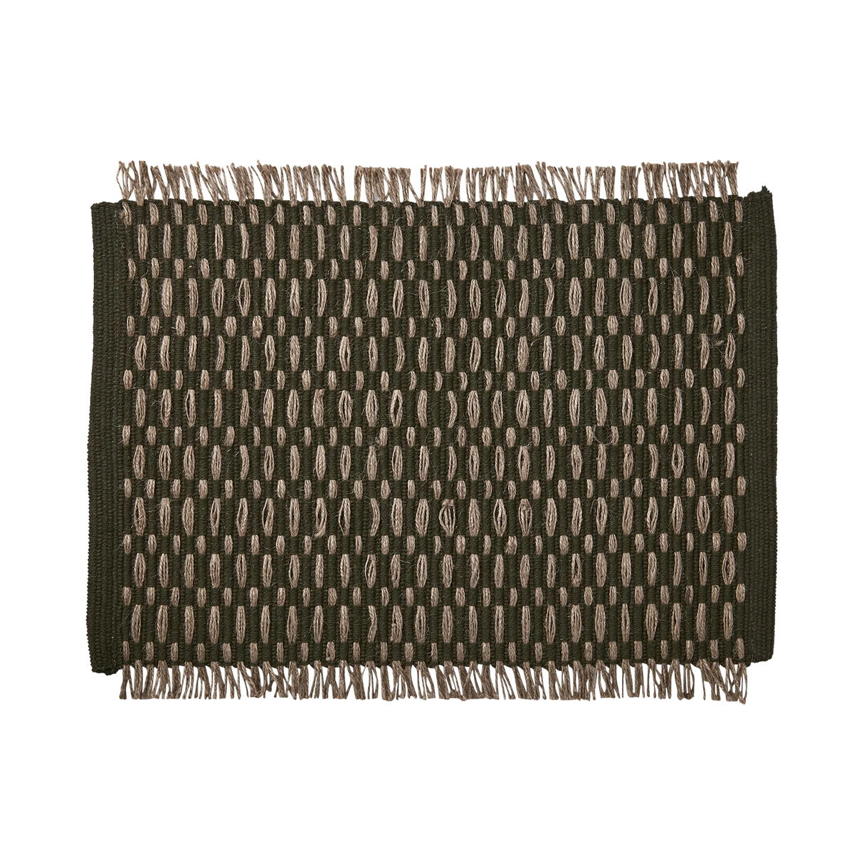 Affari of Sweden ELINA Tallriksunderlägg 48x33 cm Olivgrön/Natur 6-pack