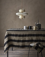 Affari of Sweden SIGNE Bordsduk 220x130 cm Svart/Natur