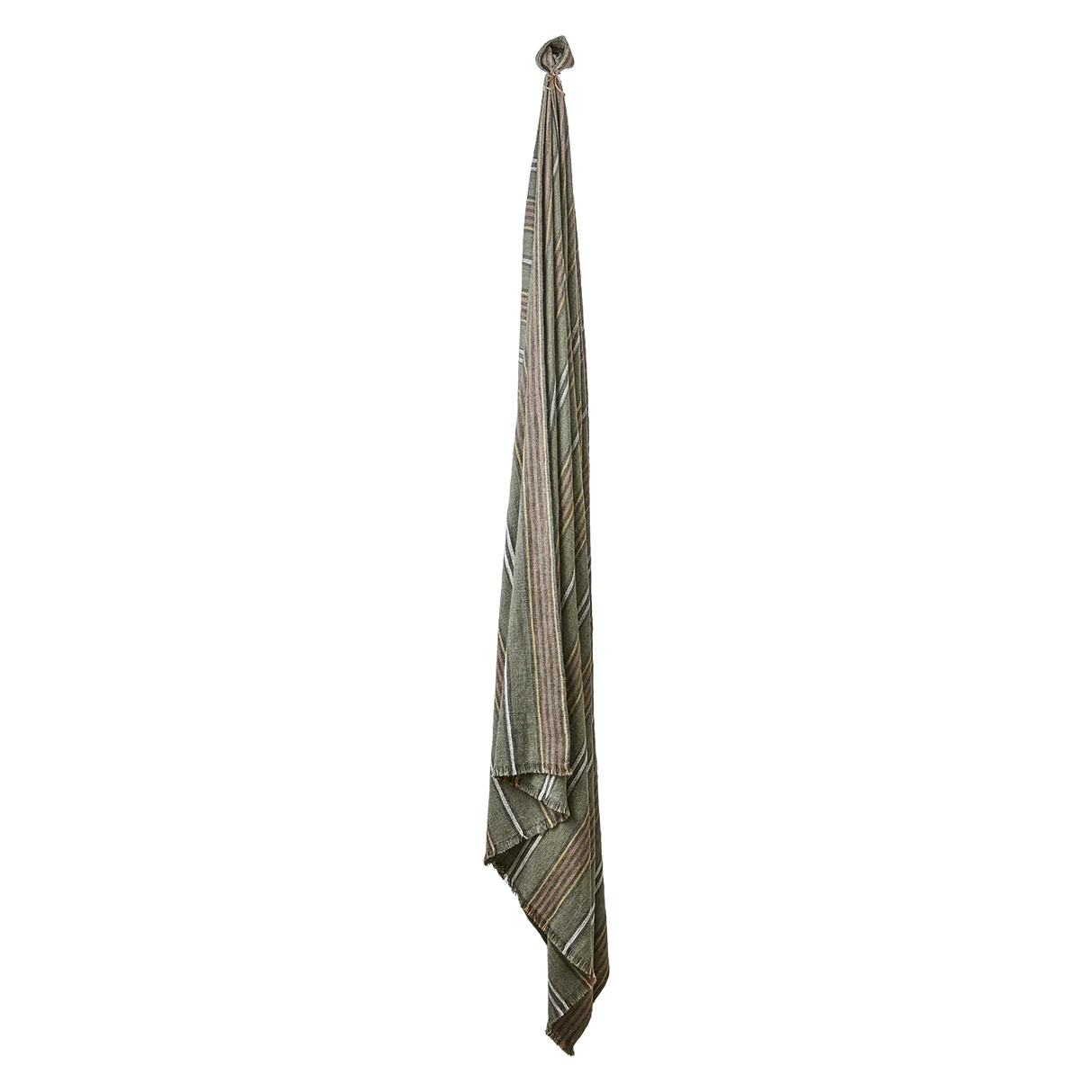 Affari of Sweden HILDA Filt/Duk 350x140 cm Grön/Rostbrun/Vit/Gul